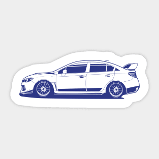 Subie classic blue print Sticker